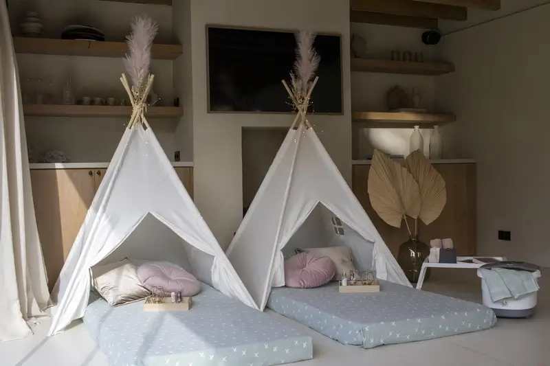 Prachtig verwenarrangement setup